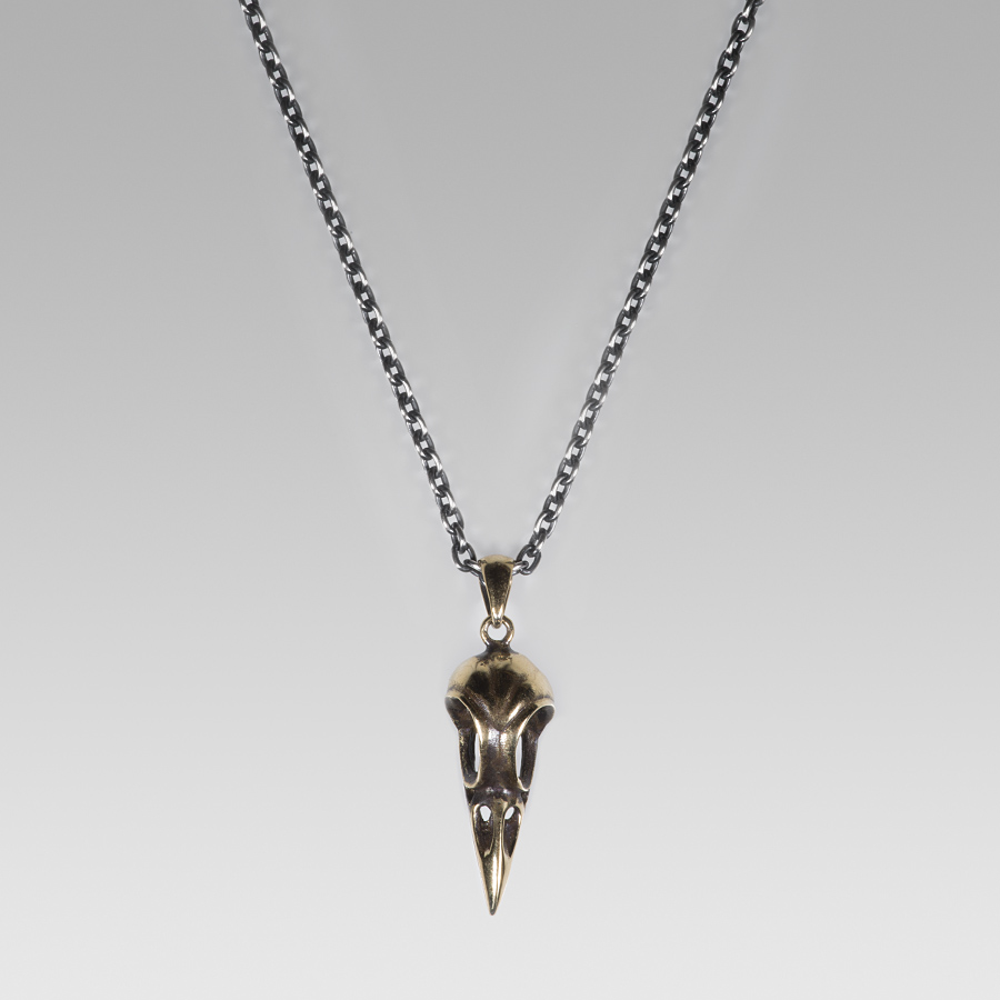 Crow Skull Necklace