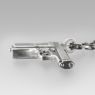 Oz Abstract P1387 9mm Suicide Necklace left low view.