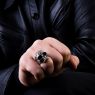 BigBlackMaria a132WCZ Imagination Skull Custom on male model.
