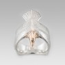 eagle ring native american design japanese jewelry brand saitai sai048 top view.