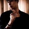 Oz Abstract Tokyo R9326 Marrakech garnet on male model.